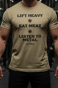 Lift Heavy Eat Meat Listen to Metal