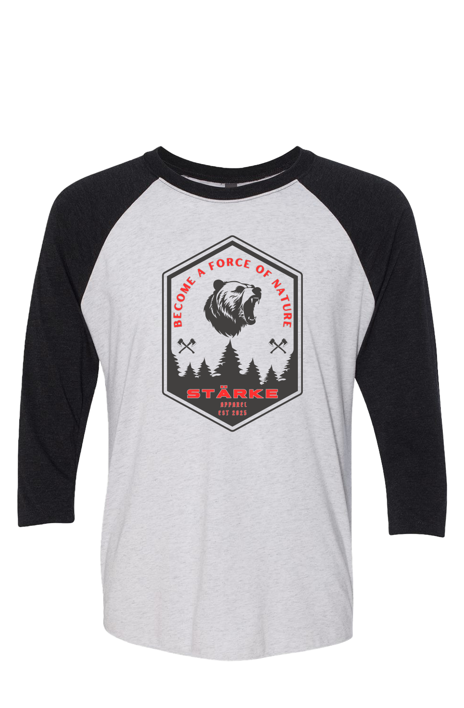 Force of Nature Three-Quarter Raglan Tee